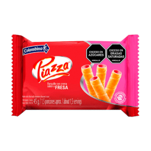 Barquillos Piazza Con Crema De Fresa (45 Gr)