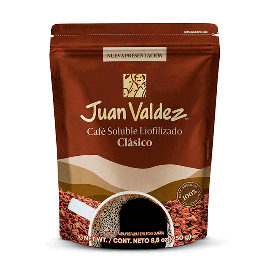 Café Juan Valdez Liofilizado Clásico Doypack (250 Gr)