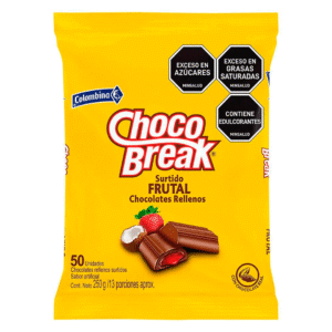 Chocolate Chocobreak Relleno Surtido Frutal (250 Gr)