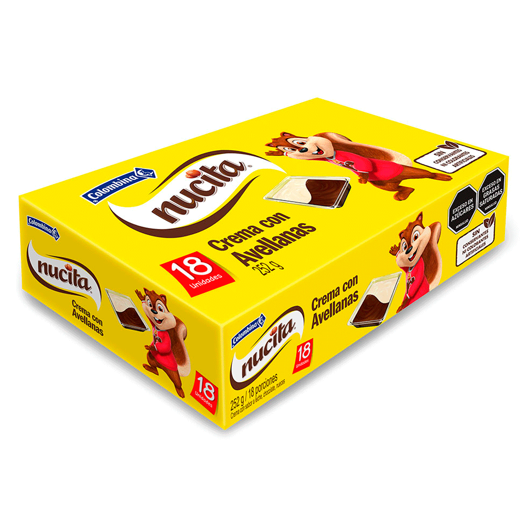 Nucitas Crema Con Avellanas X18(252g)