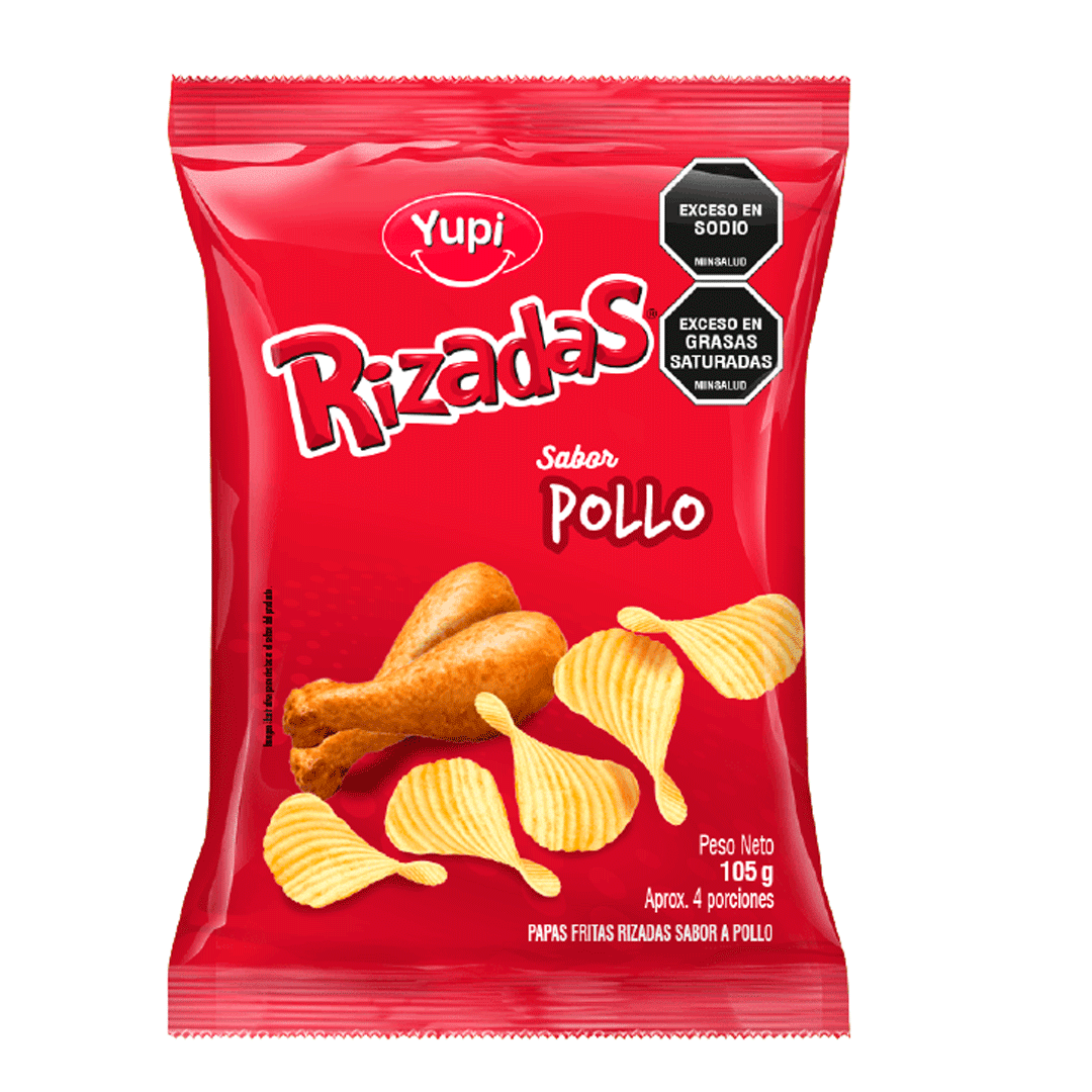 Papas Rizadas Sabor A Pollo (105 Gr)