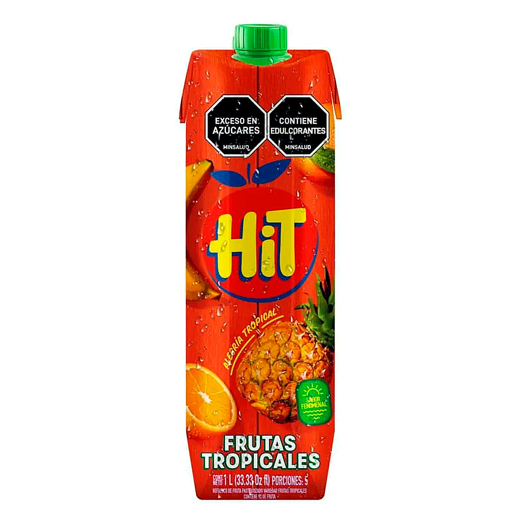 Refresco Hit Frutas Tropicales Caja 1000g)